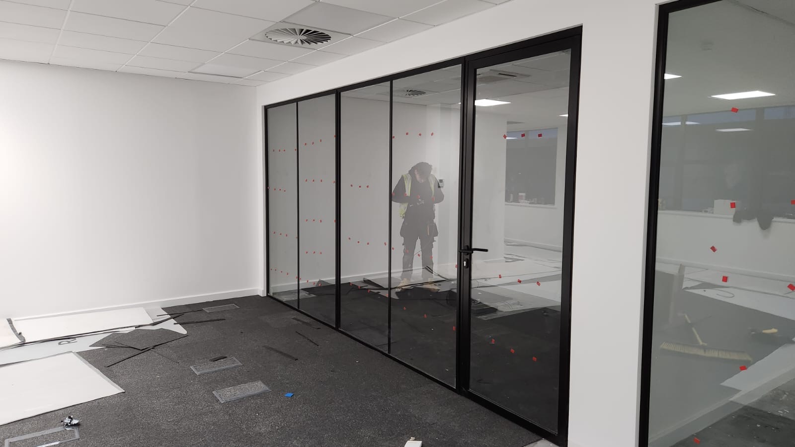 Commercial office entrance and internal access systems